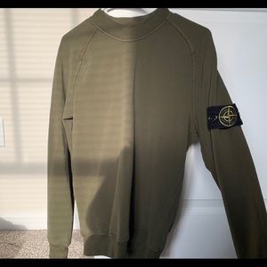 Stone island green Crewneck